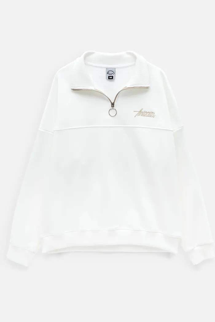 Толстовка ANTEATER Zip White слоновая кость