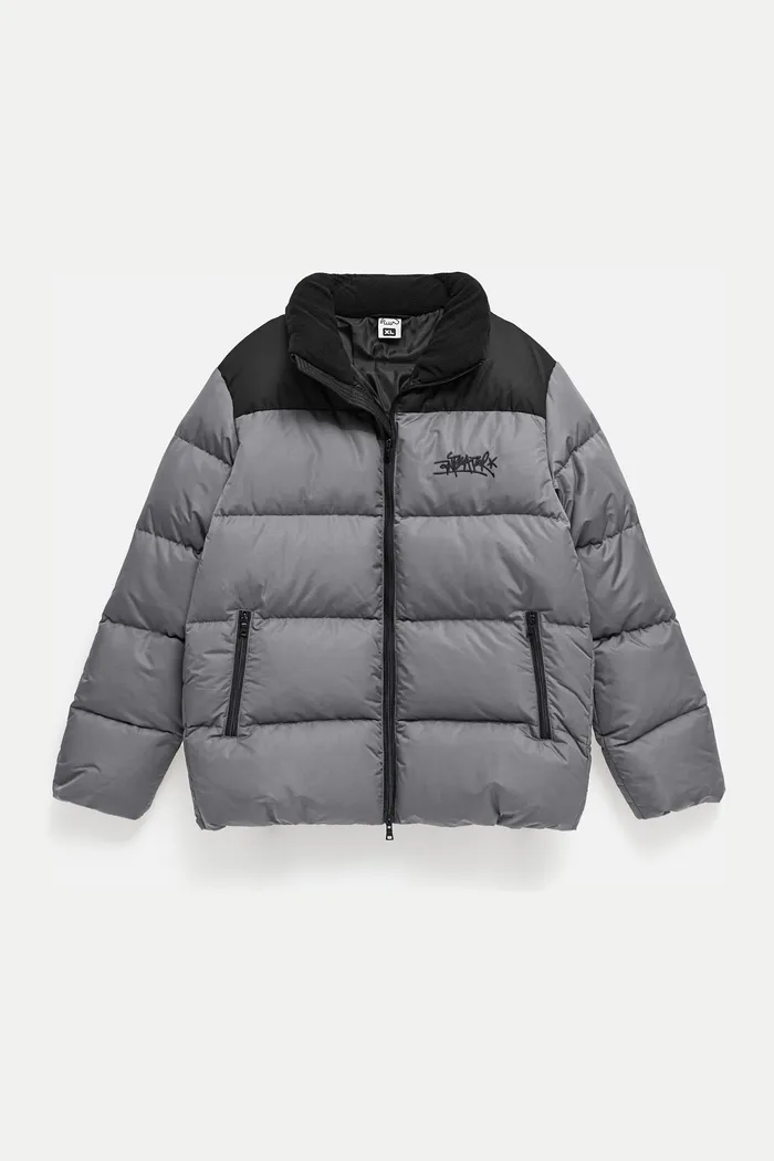 Куртка ANTEATER Downjacket черно-серая