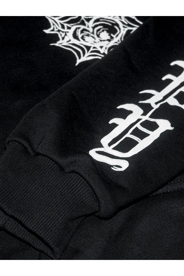 Зиппер Creepy Сердце черный