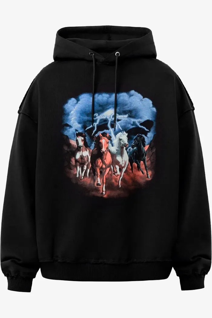 Худи Called a Garment Horses Heavy Cotton