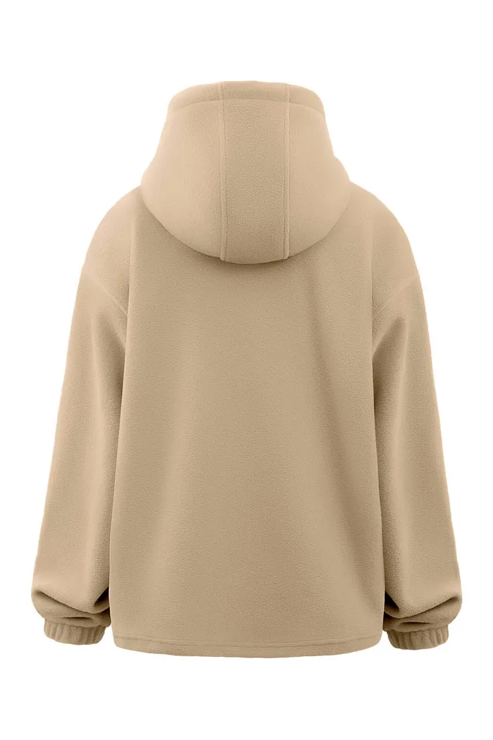 Женское худи Called a Garment Wrap бежевый