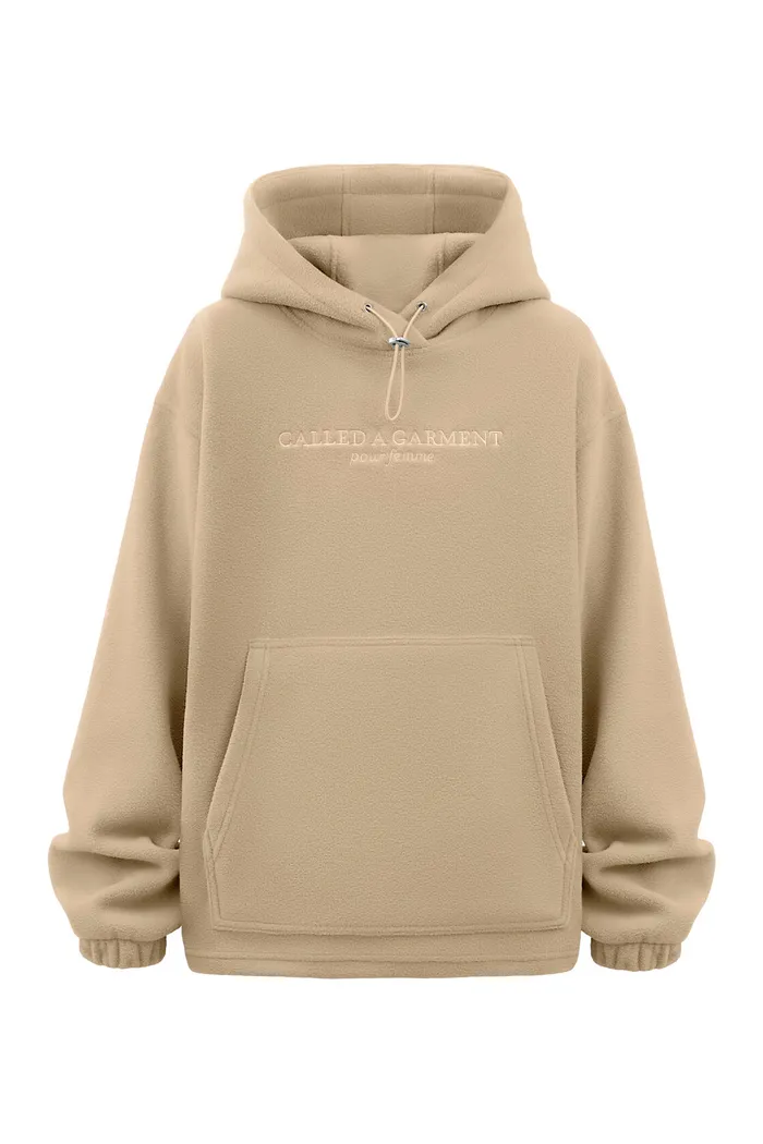 Женское худи Called a Garment Wrap бежевый