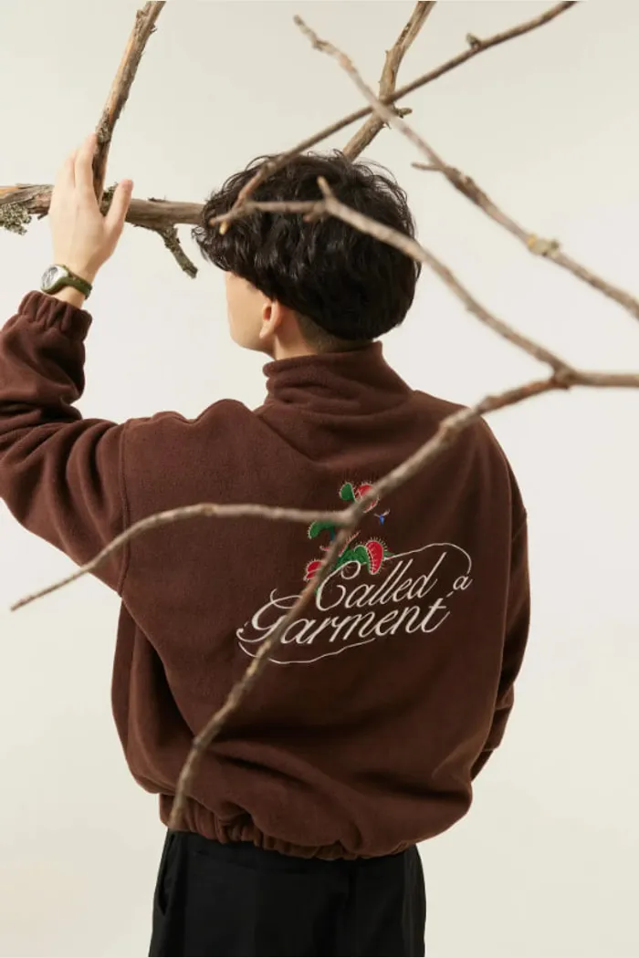 Флисовая куртка Called a Garment FCF Logo Jacket vol.2 коричневая