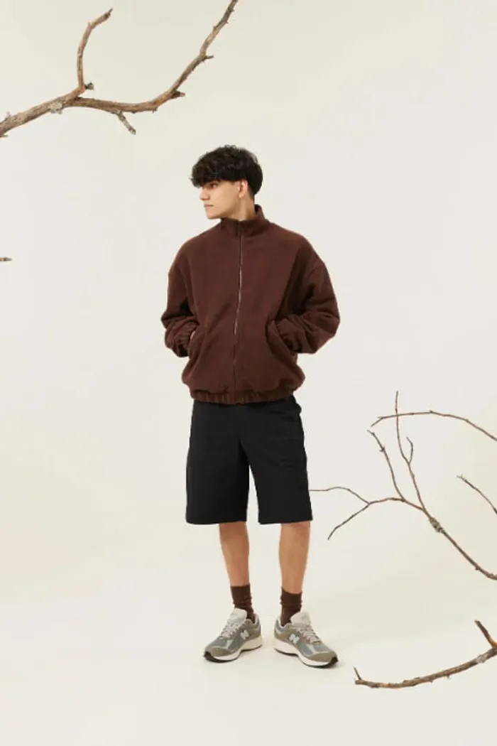 Флисовая куртка Called a Garment FCF Logo Jacket vol.2 коричневая