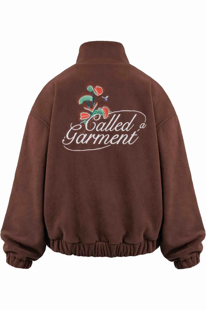 Флисовая куртка Called a Garment FCF Logo Jacket vol.2 коричневая