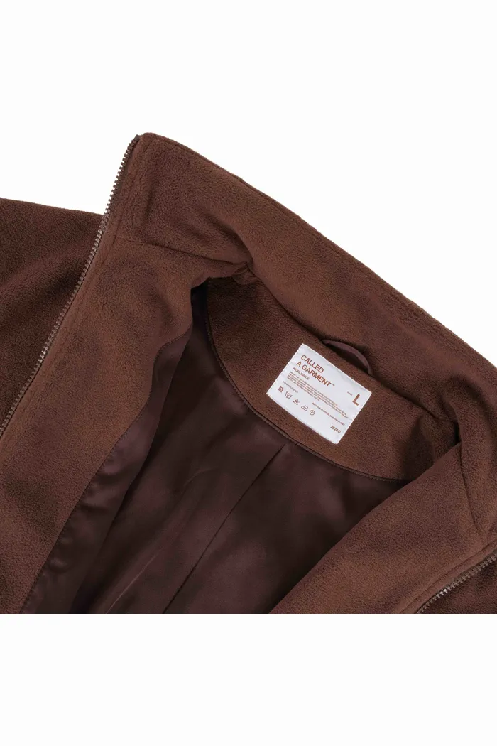 Флисовая куртка Called a Garment FCF Logo Jacket vol.2 коричневая