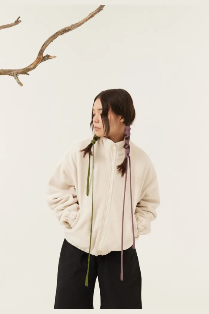 Флисовая куртка Called a Garment FCF Logo Jacket vol.2 белый песок