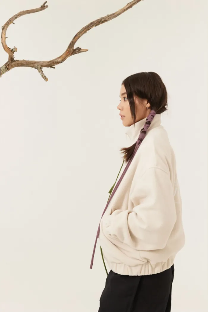 Флисовая куртка Called a Garment FCF Logo Jacket vol.2 белый песок