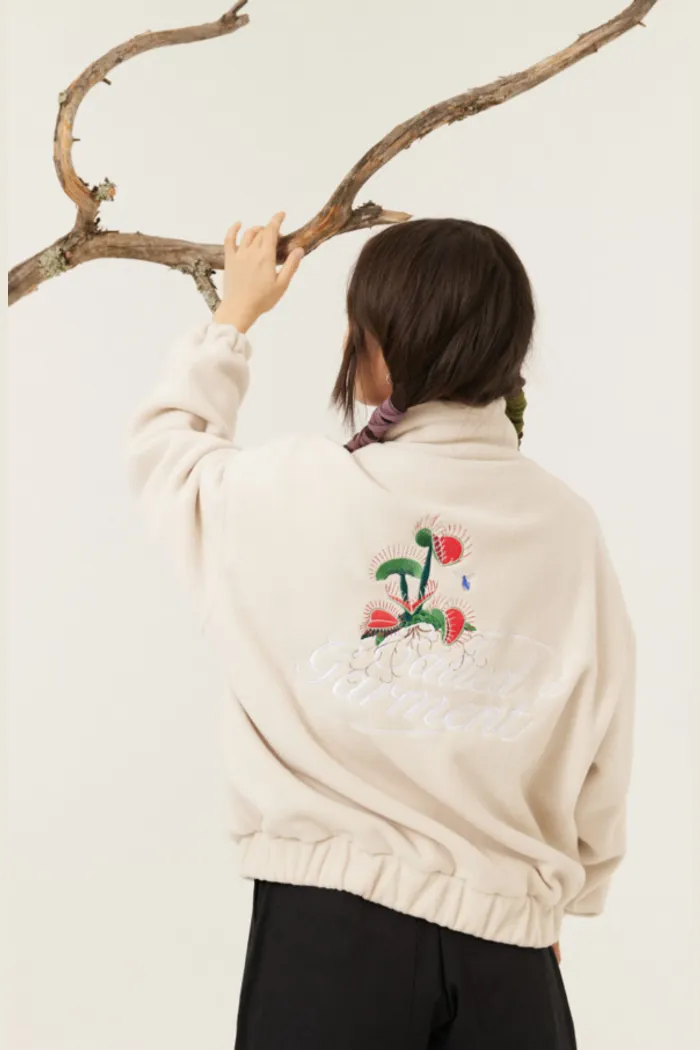 Флисовая куртка Called a Garment FCF Logo Jacket vol.2 белый песок