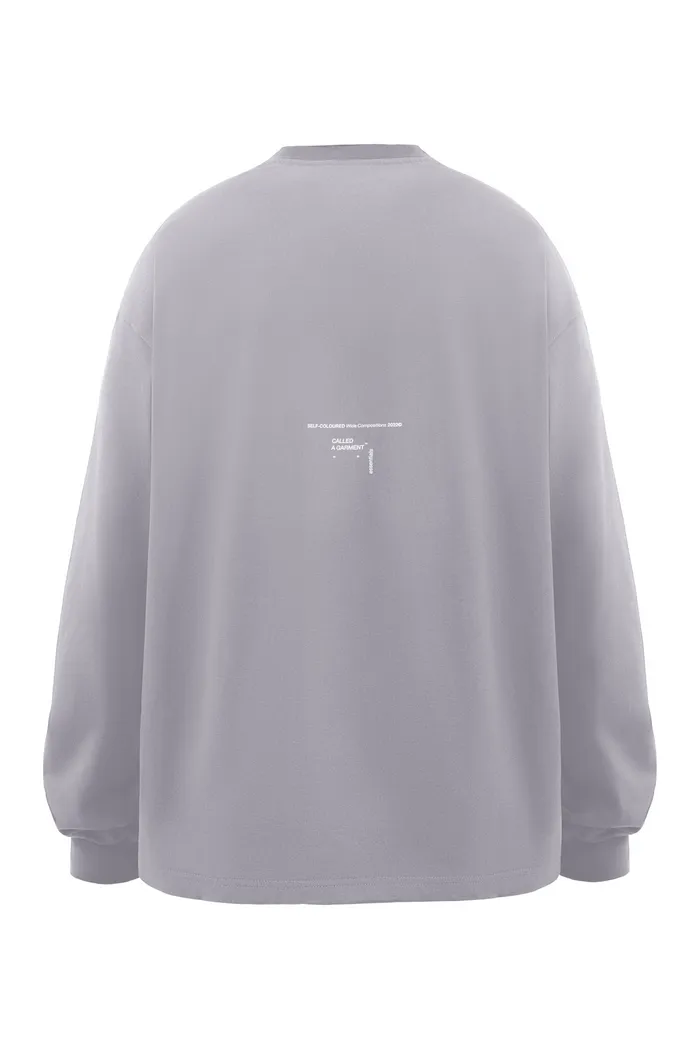 Лонгслив Called a Garment Essential серый