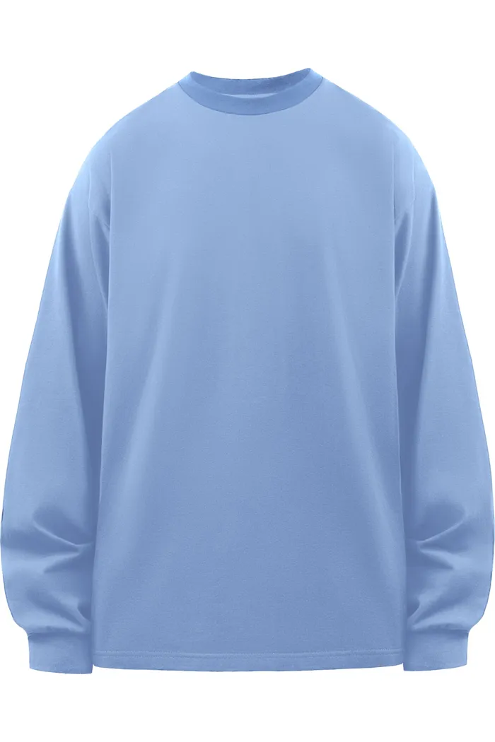 Лонгслив Called a Garment Essential голубой