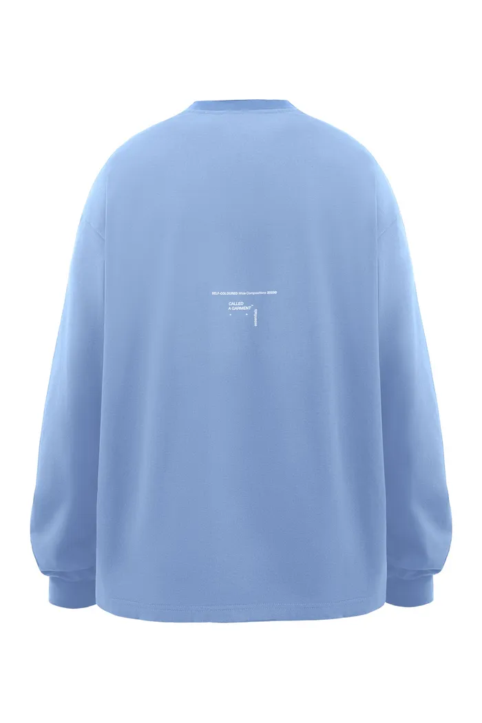 Лонгслив Called a Garment Essential голубой
