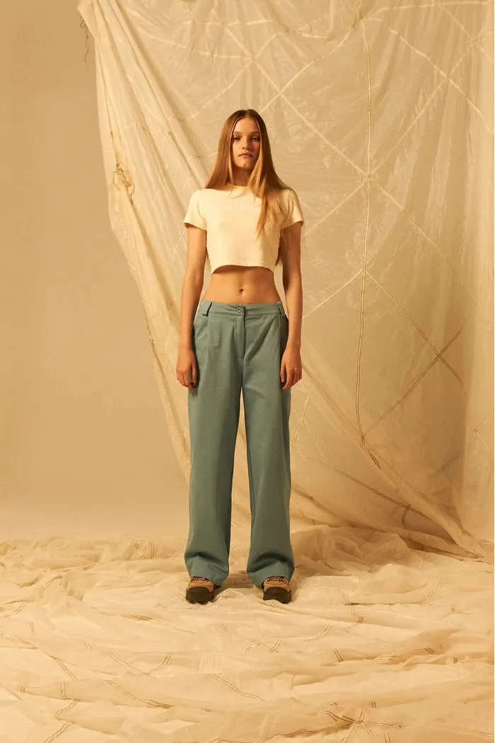 Брюки Called a Garment  Женские "Classic wide chinos" голубые