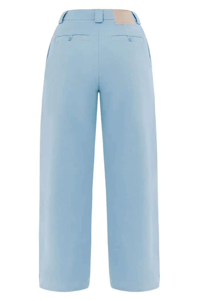 Брюки Called a Garment  Женские "Classic wide chinos" голубые