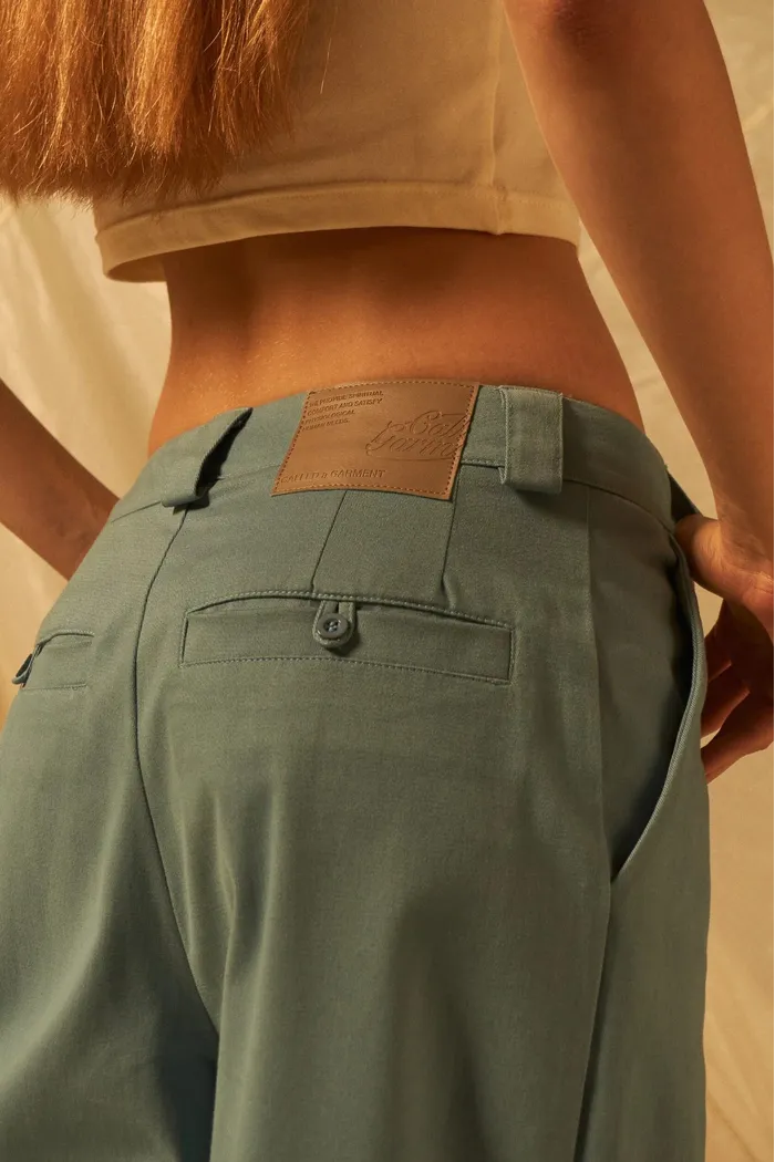 Брюки Called a Garment  Женские "Classic wide chinos" голубые