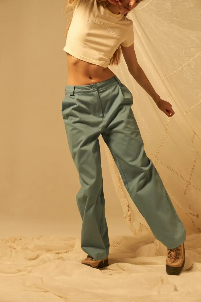 Брюки Called a Garment  Женские "Classic wide chinos" голубые