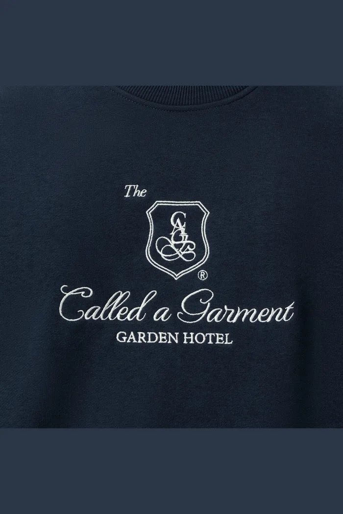 Свитшот Called a Garment Garden Hotel синий