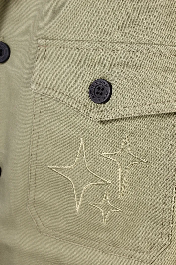 Рубашка GIFTED78 24/656 DENIM-BRO Олива