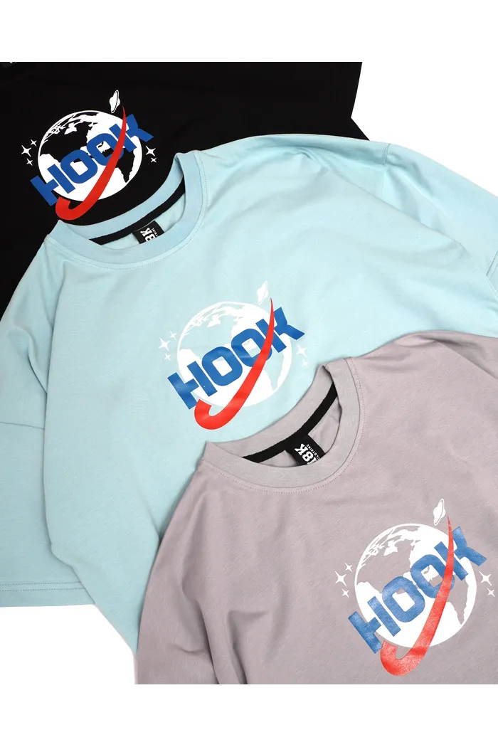Футболка Hook "Мышки" голубая