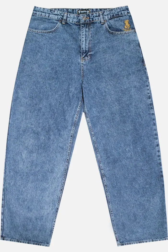 Джинсы ISSAYA Looose Fit HW Blue Ice Wash