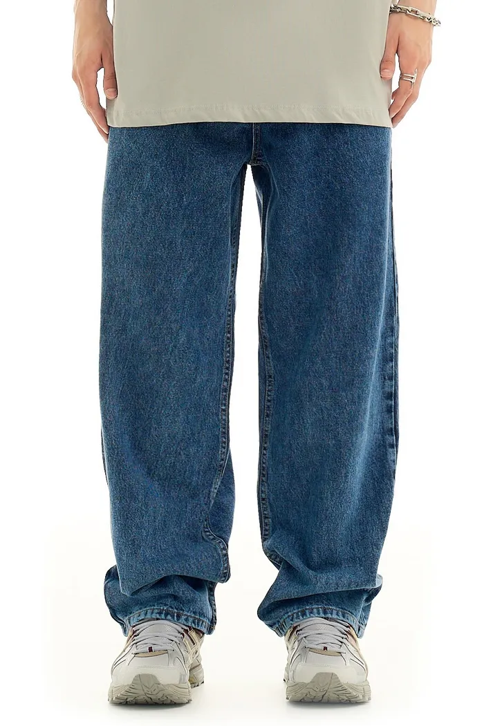 Джинсы ISSAYA Looose Fit HW Blue Ice Wash