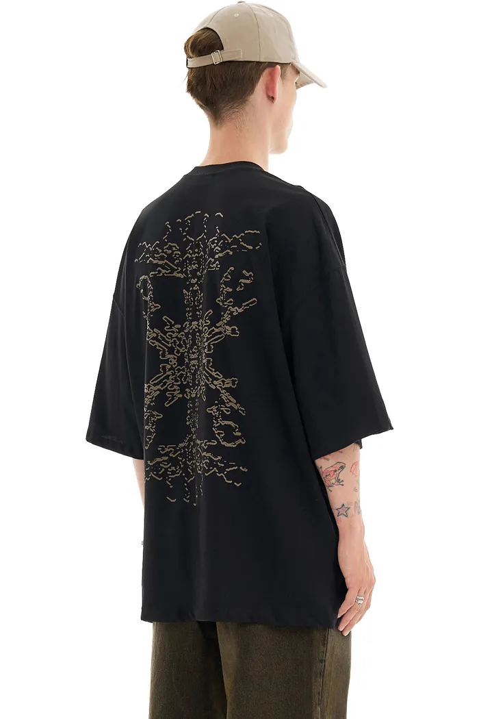 Футболка черная ISSAYA Fractal Black