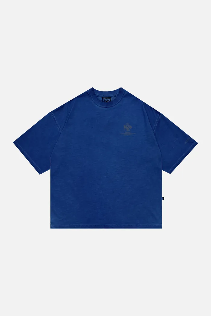 Футболка голубая ISSAYA Fractal Blue Garment Dyed