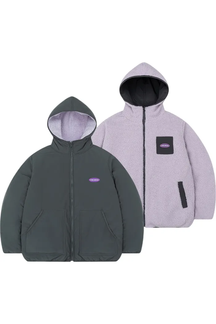 Куртка двухсторонняя YMKASHIX графитовый/пурпурный