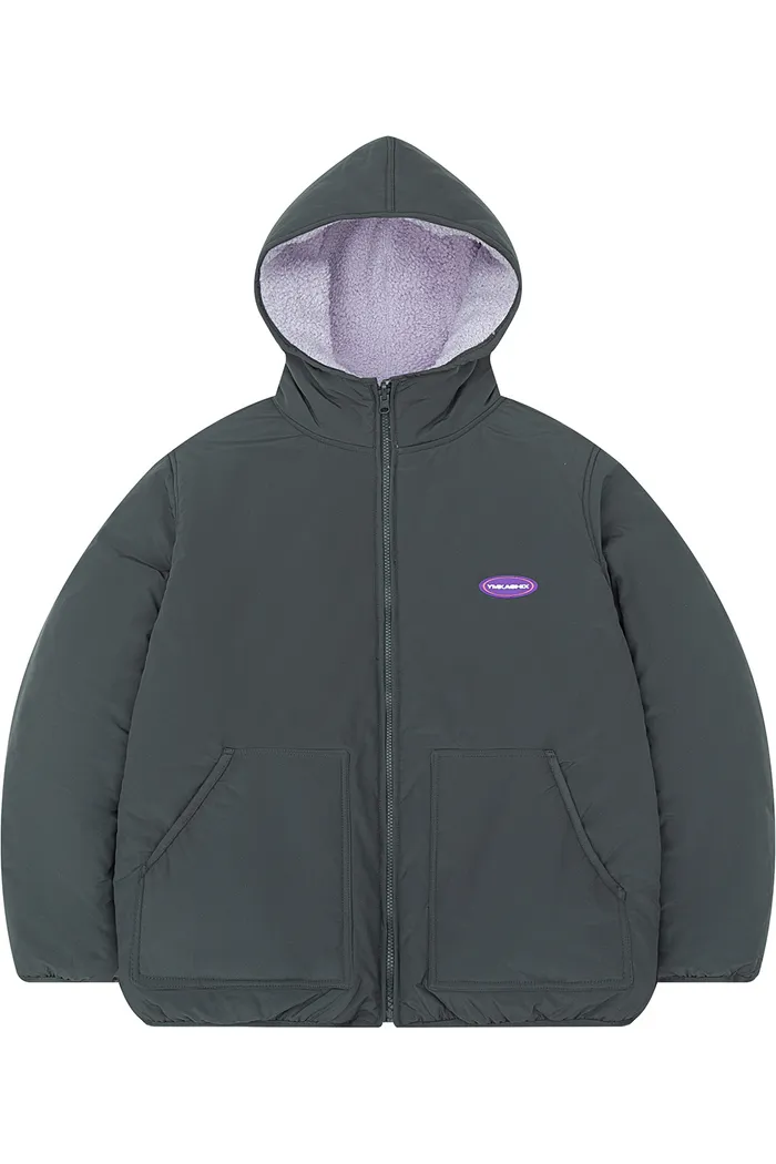 Куртка двухсторонняя YMKASHIX графитовый/пурпурный