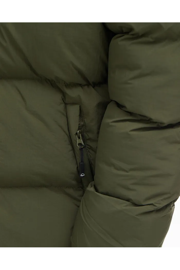 Куртка зеленая ANTEATER Downjacket-HoodedCrispy-Dark-Green