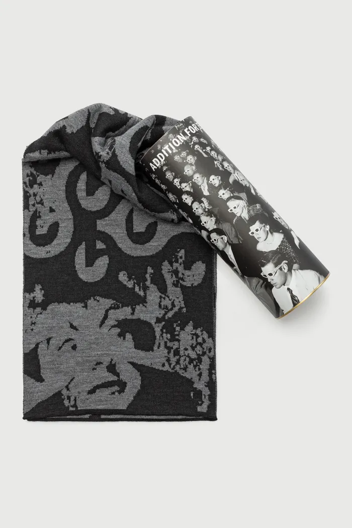 Шарф Antyqua "Binary Bean" черный