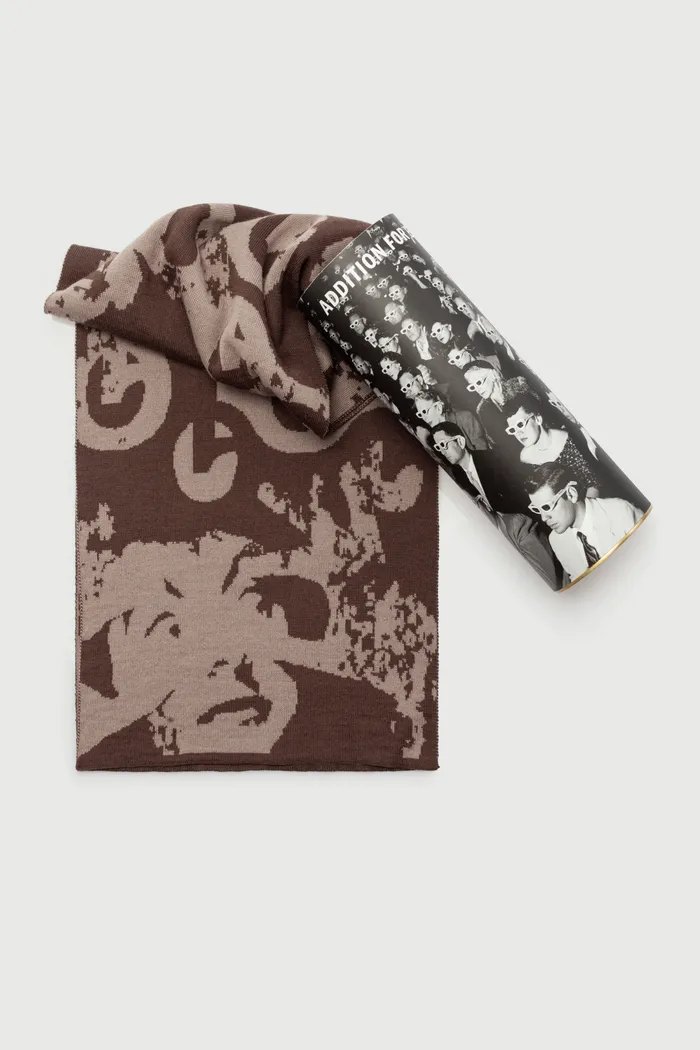 Шарф Antyqua "Binary Bean" коричневый