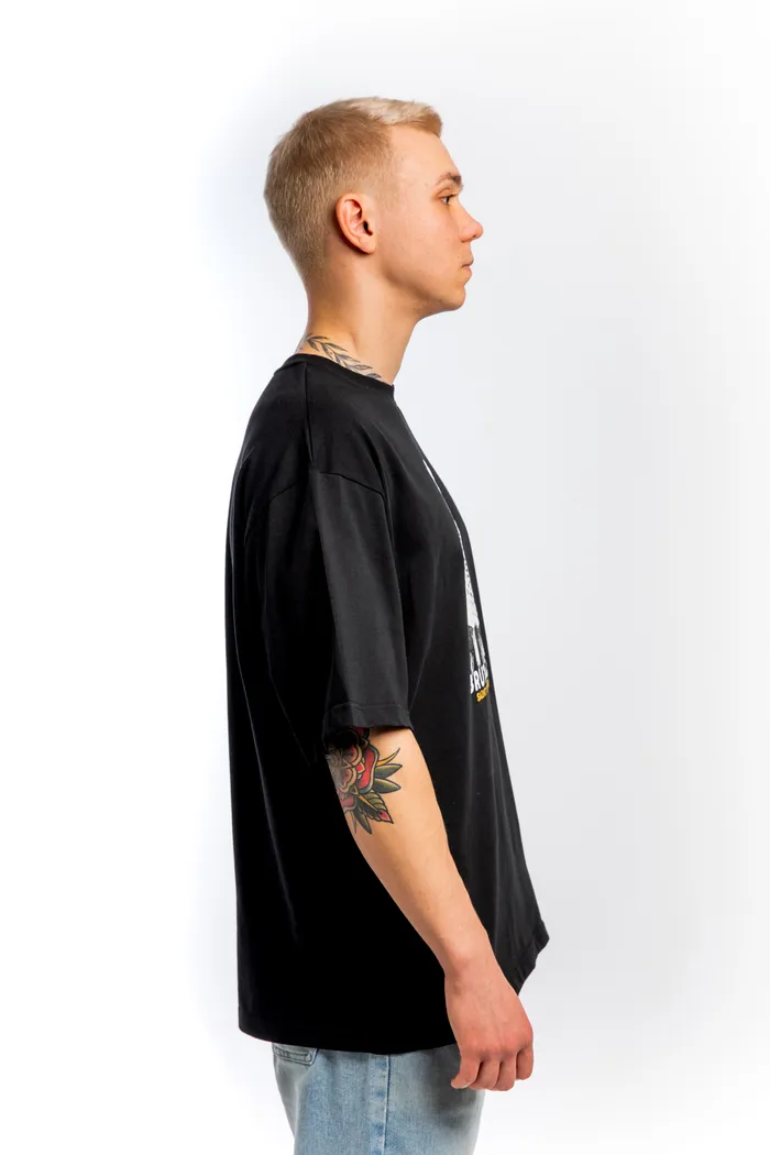 Футболка черная С7МЬ "Брутализм Санкт-Петербург"