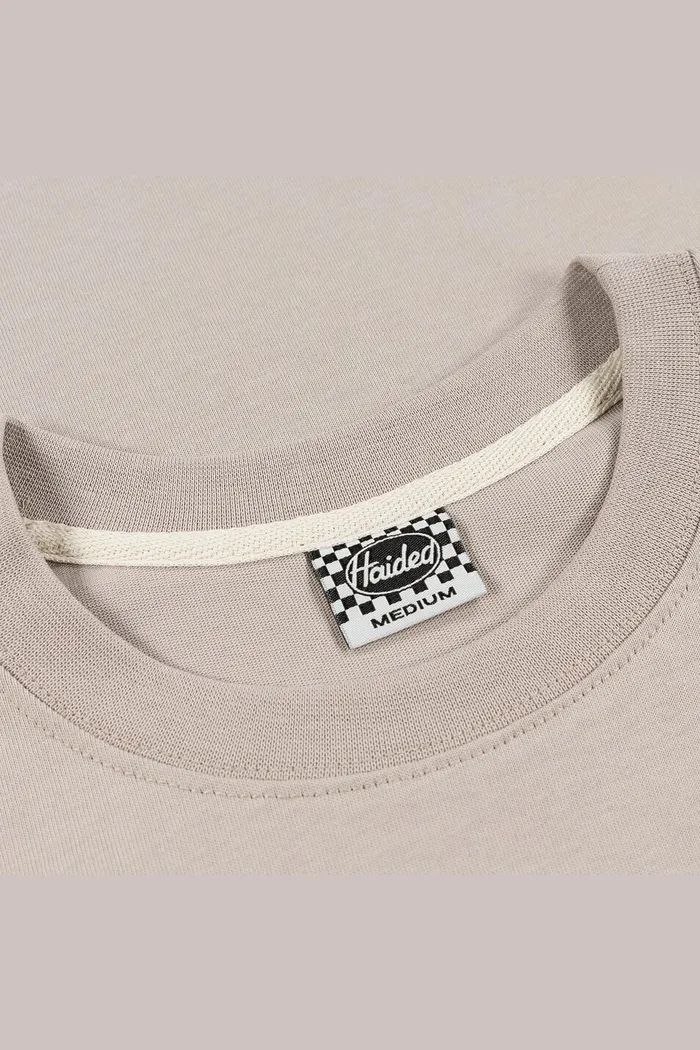 Футболка серая Haided "RACING RLXD HW TEE" grey.beige