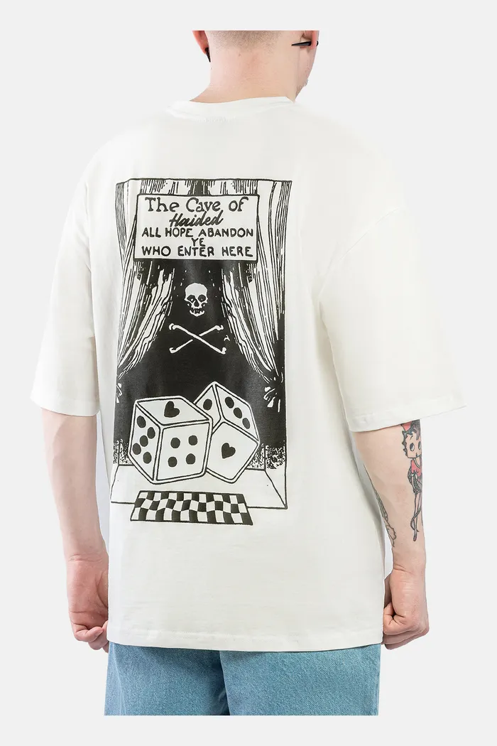 Футболка HAIDED "DICE RLXD TEE" молочная