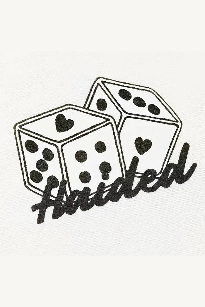 Футболка HAIDED "DICE RLXD TEE" молочная