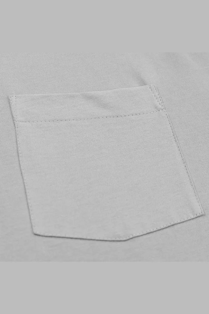 Футболка HAIDED "PCKT BRSHD RLXD TEE" серая