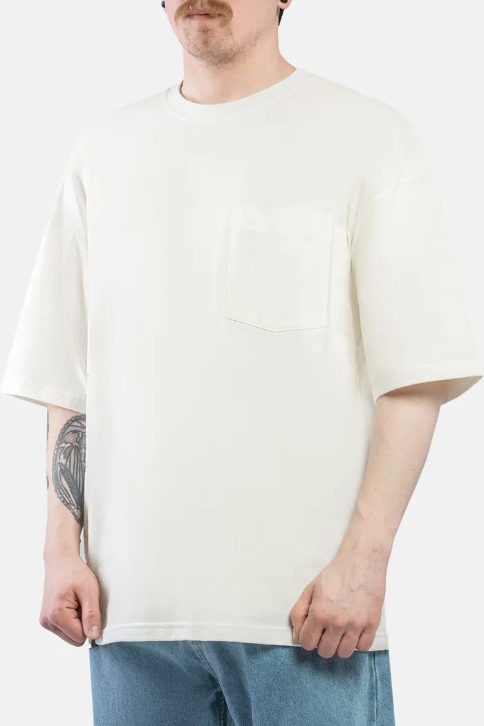 Футболка HAIDED "PCKT RLXD TEE" молочная