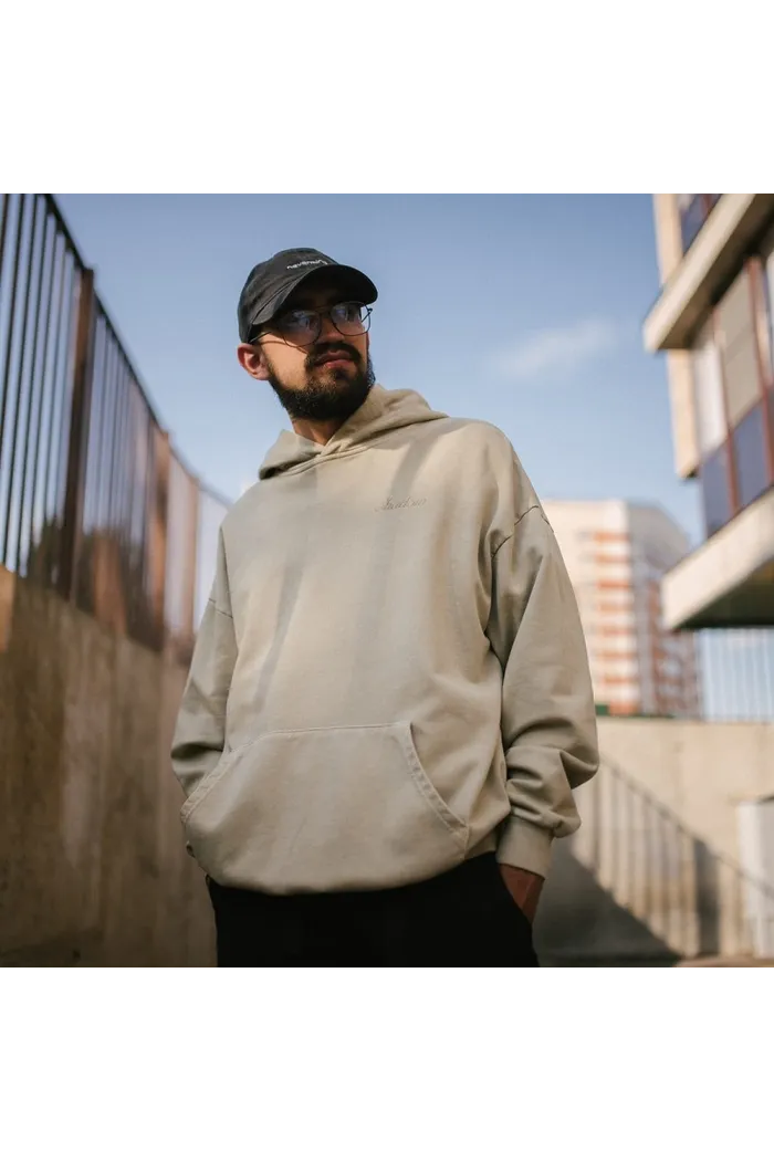 Худи SHADOW Garment Dyed EMB dust