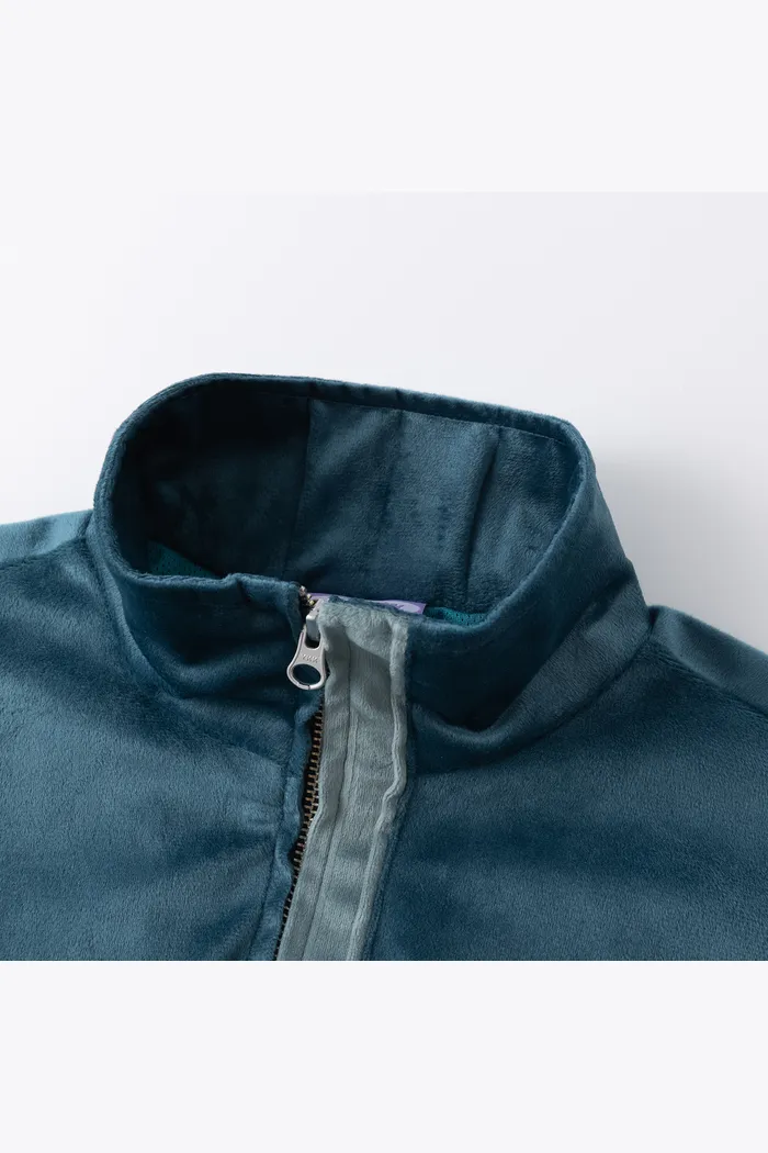 Олимпийка велюровая YMKASHIX Puff темно-синяя