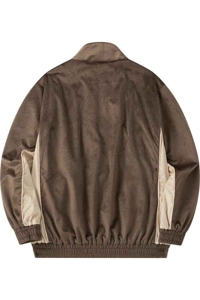 Олимпийка велюровая YMKASHIX Puff коричневая мужская