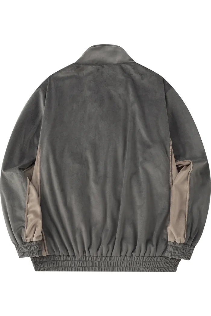 Олимпийка велюровая YMKASHIX Puff серая