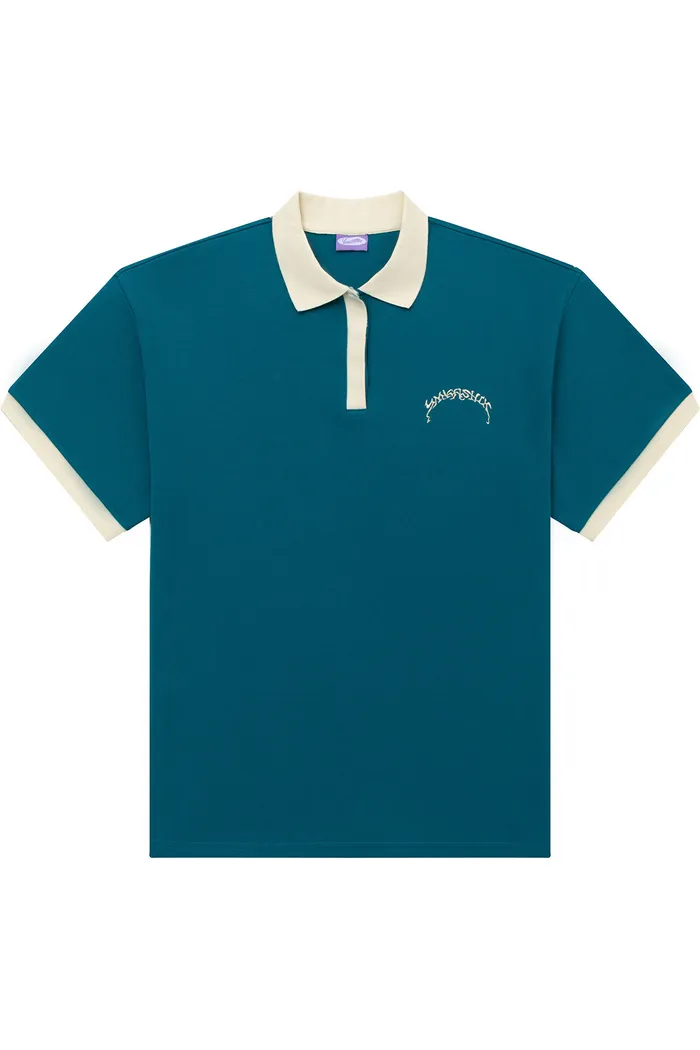 Футболка Поло YMKASHIX Puff изумрудная