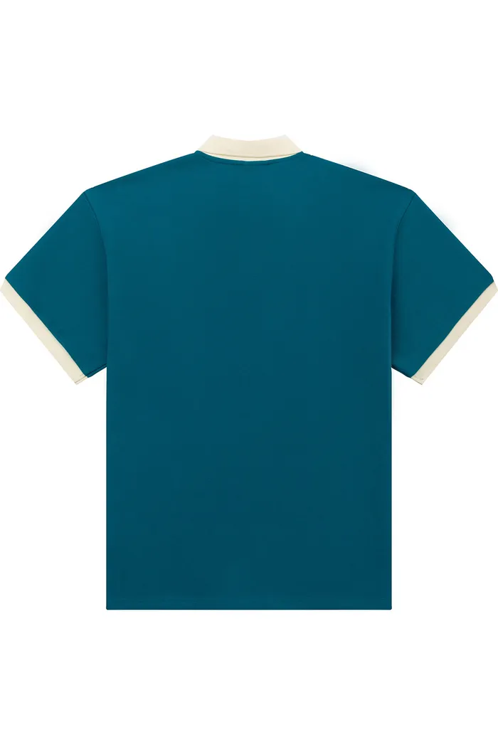 Футболка Поло YMKASHIX Puff изумрудная