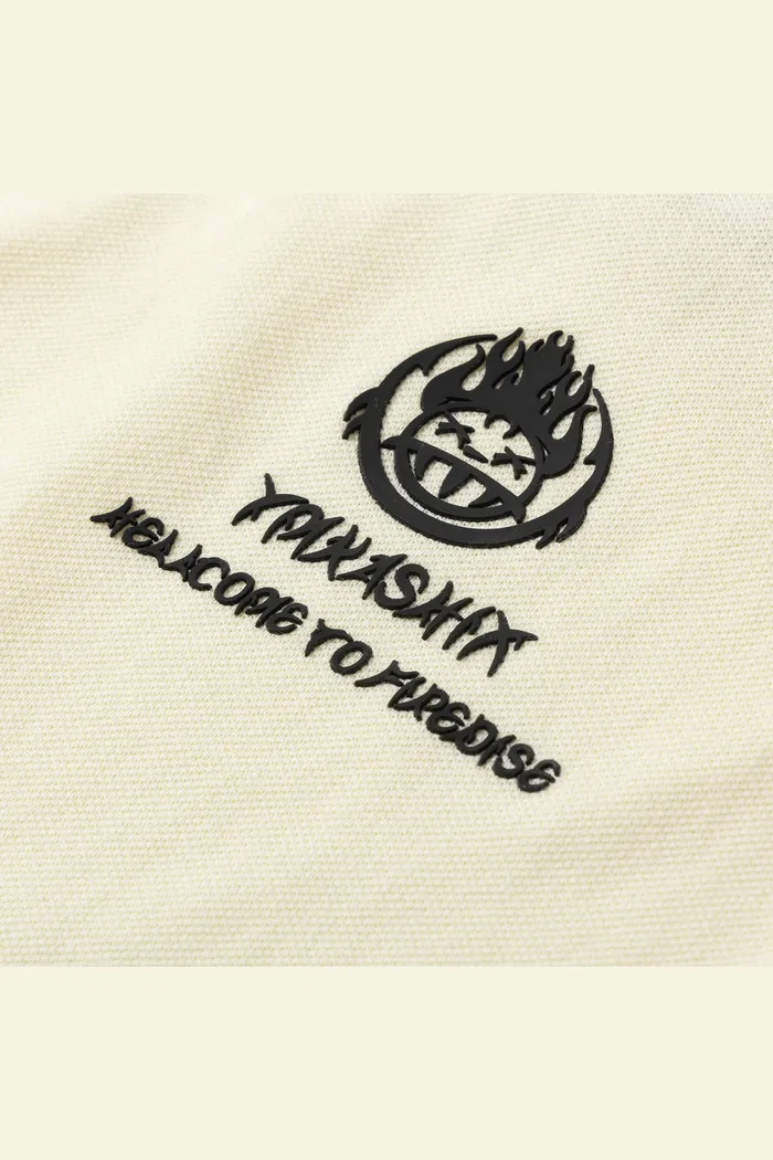 Футболка поло YMKASHIX HELLCOME бежевая