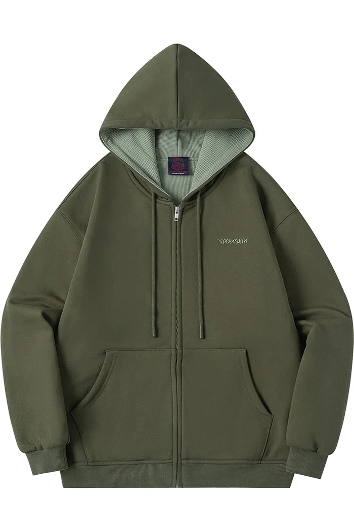 Зип Худи YMKASHIX HTF темно-зеленый