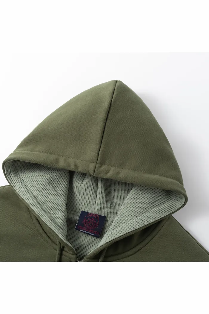 Зип Худи YMKASHIX HTF темно-зеленый