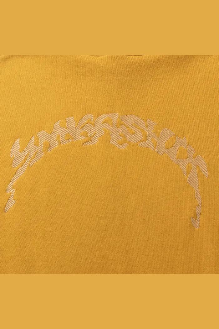 Худи YMKASHIX PUFF Half Zip горчичный