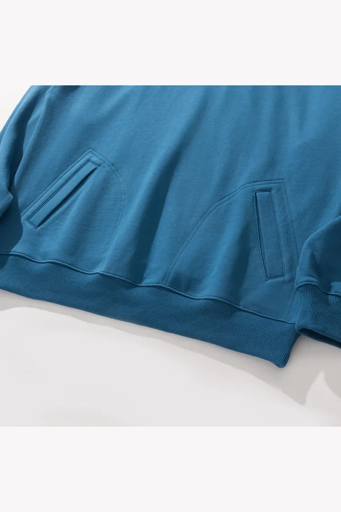 Худи YMKASHIX PUFF Half Zip синий