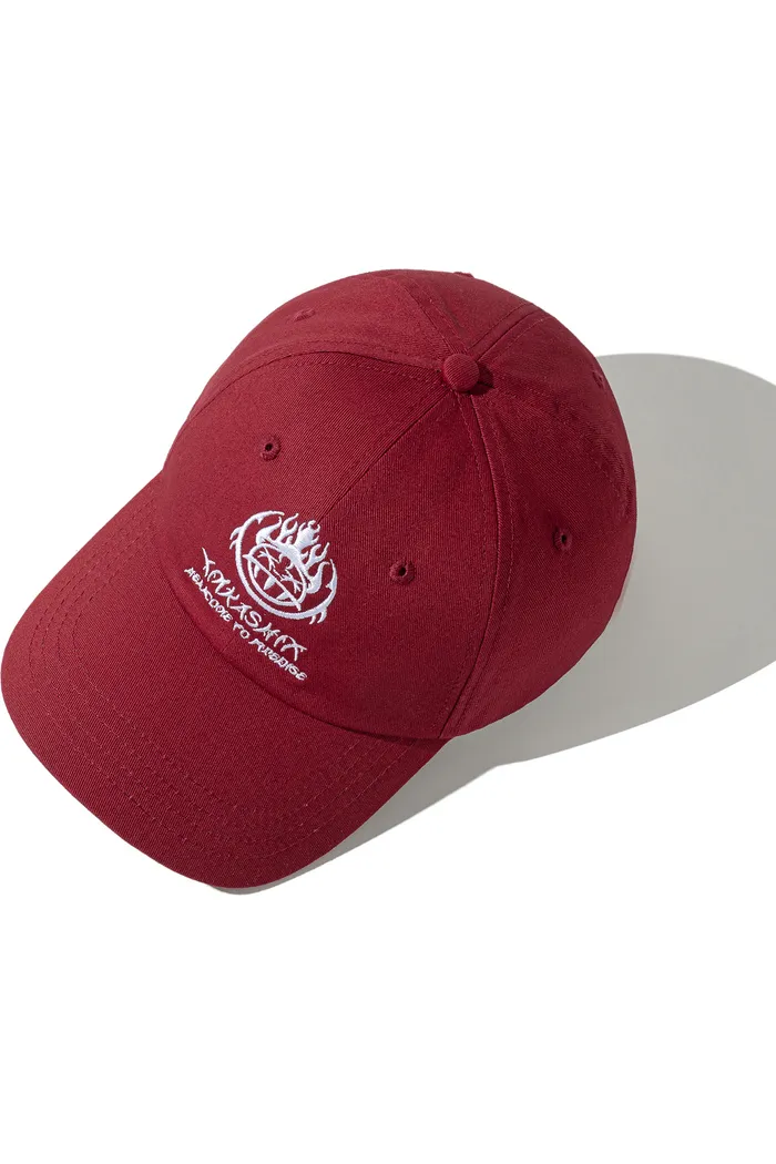 Кепка YMKASHIX HELLCOME бордовая
